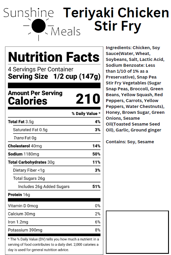 Chicken Teriyaki Stir Fry