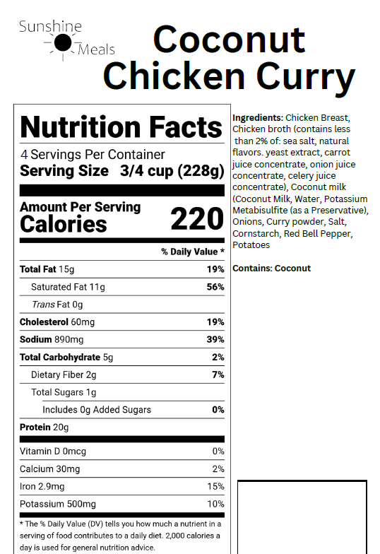 Coconut Chicken Curry