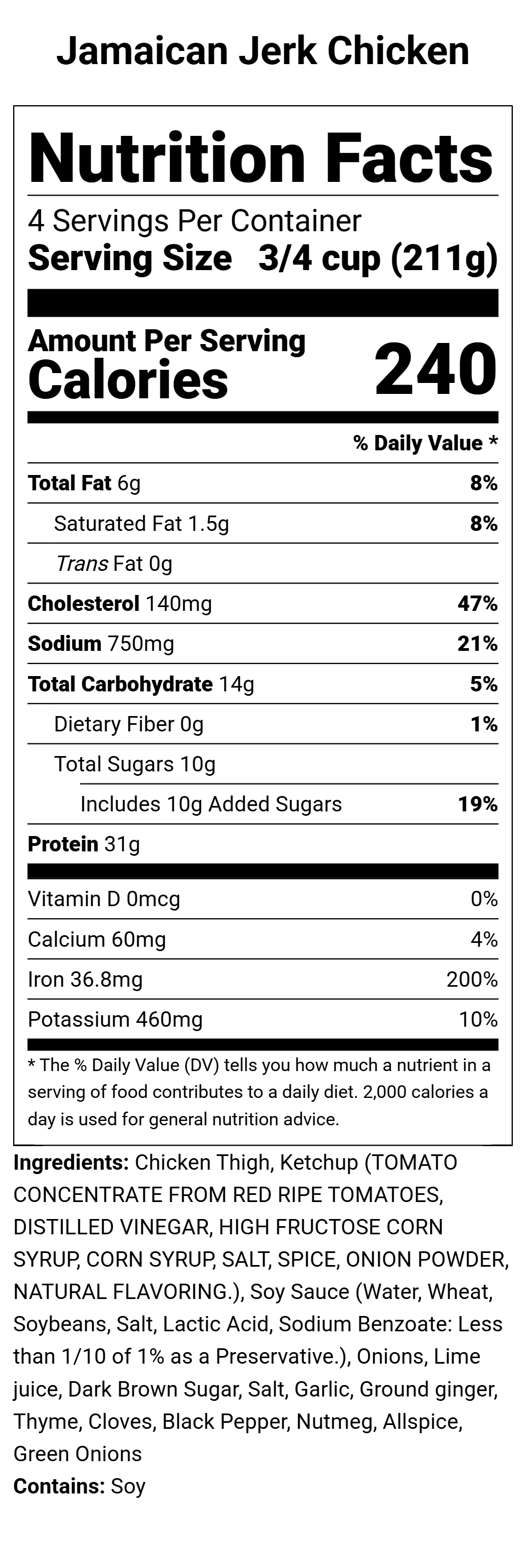 Jamaican Jerk Chicken