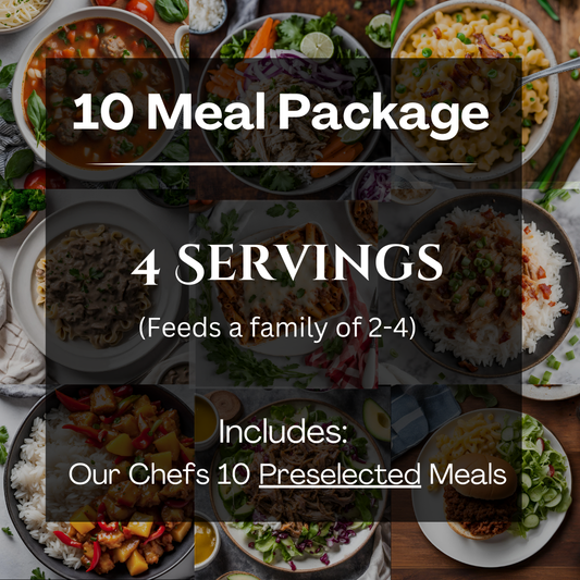 10 Meal Package: 4 Servings per Meal