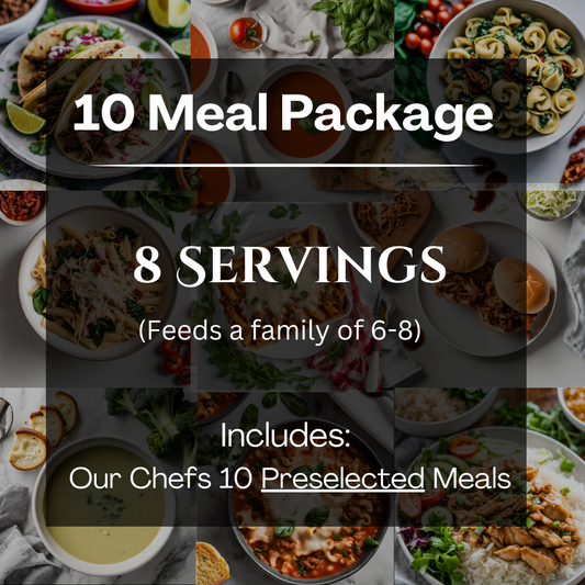 10 Meal Package: 8 Servings per Meal