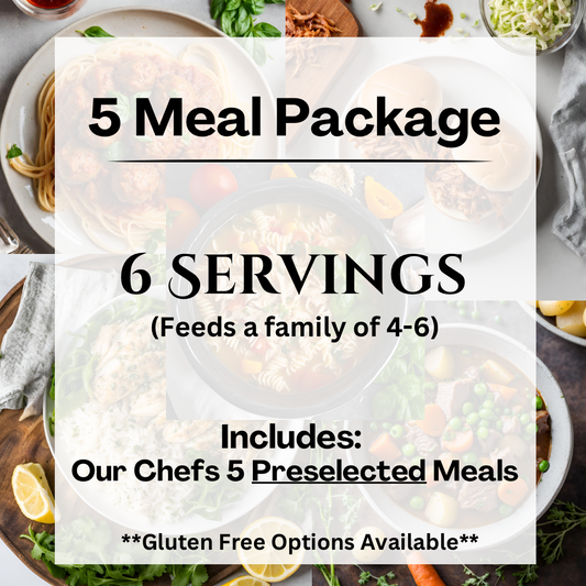 5 Meal Package: 6 Servings per Meal