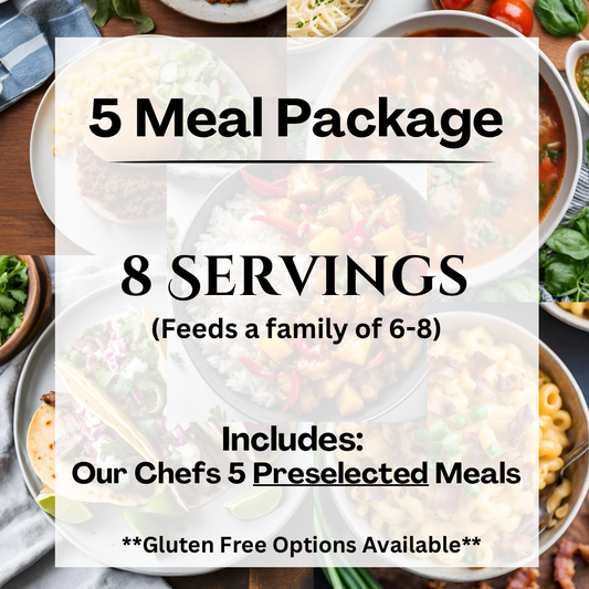 5 Meal Package: 8 Servings per Meal
