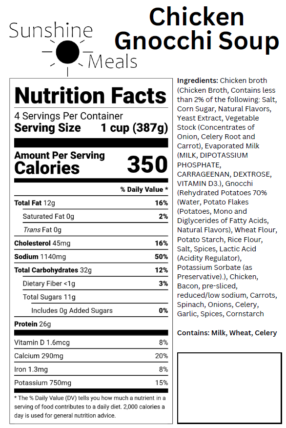 Chicken Gnocchi Soup